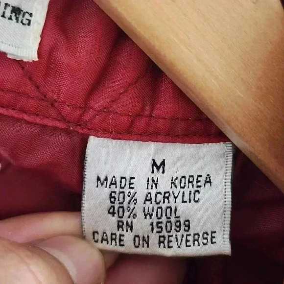 Vintage Sears Roebuck and Co Wool Button Down Long sleeve Plaid Men's Shirt M - Picture 7 of 9